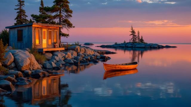 Ambient Chill Beats ~ Sunset Lake Chillout Soundscape ｜ Relax & Focus