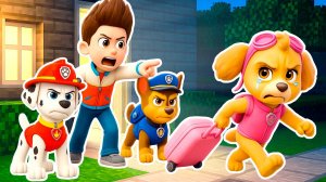 ЩЕНЯЧИЙ ПАТРУЛЬ ВЫГНАЛИ СКАЙ ИЗ ДОМА В МАЙНКРАФТ PAW PATROL EXE
