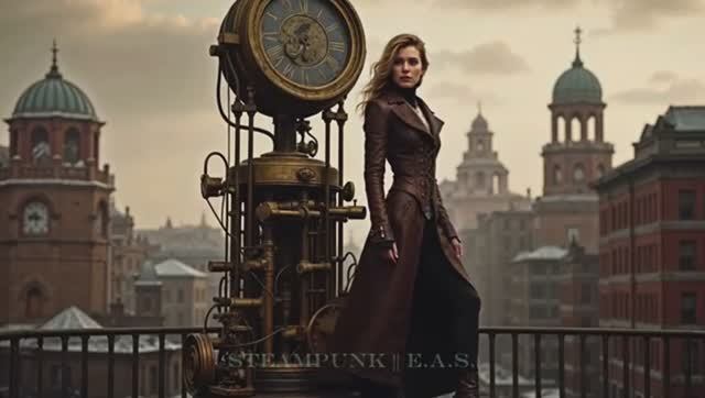 Steampunk World A Cinematic Journey Through A Mechanical Future AI Short Film