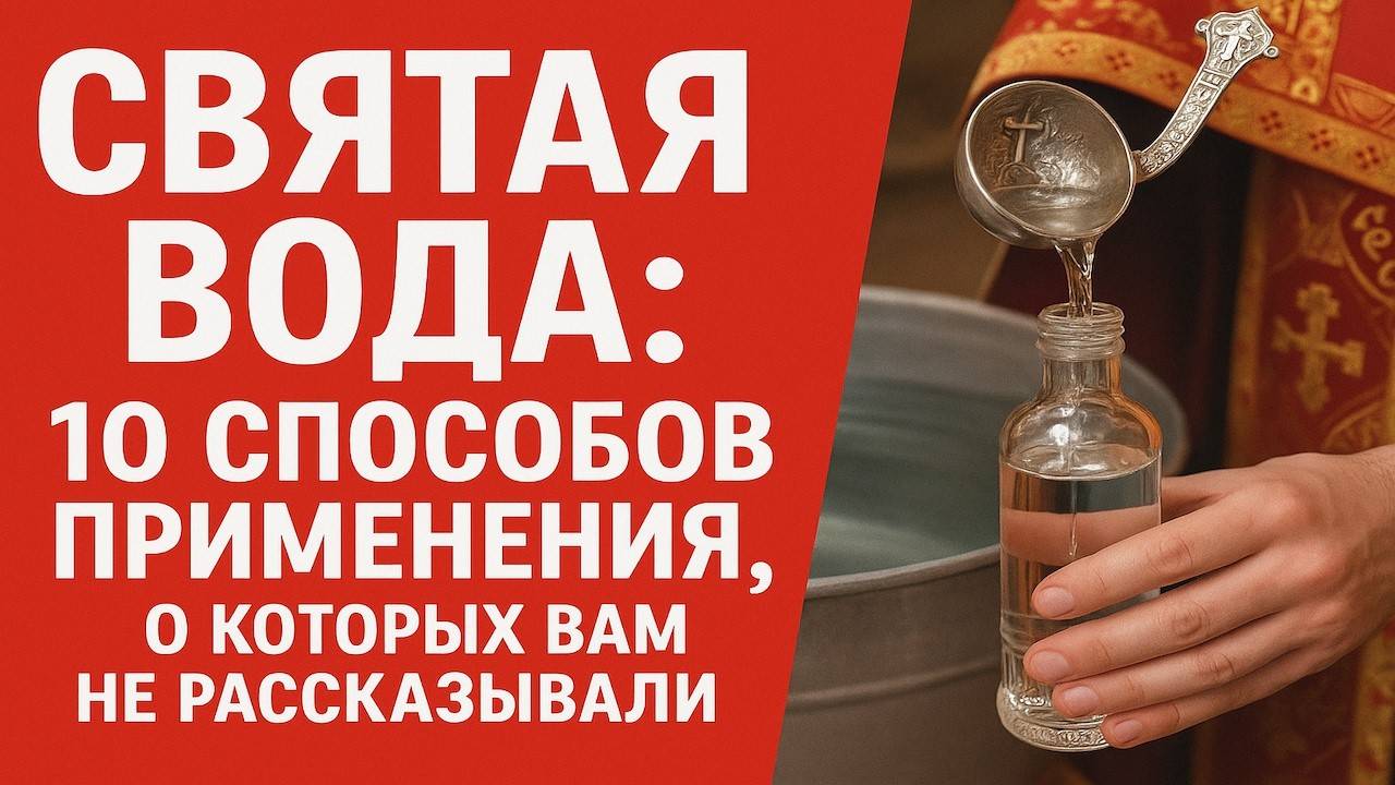 СВЯТАЯ ВОДА 10 способов применения о которых вам не рассказывали Полное руководство смотреть онлайн