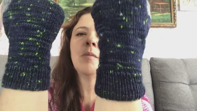 Звёздные митенки. Тапки великана. Чайки за 10 минут.