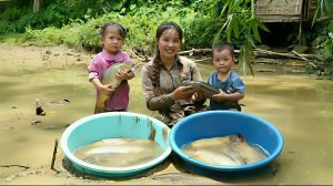 Ловлю рыбу в пруду и продаю ее на местном рынке. Жизнь во Вьетнаме