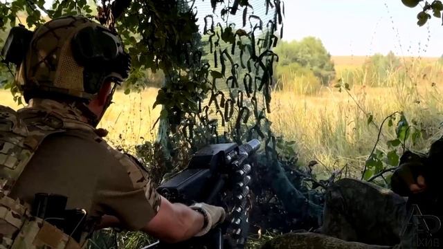 Расчет АГС-17 "Пламя" в тандеме с крупноколиберным пулеметом. смотреть онлайн