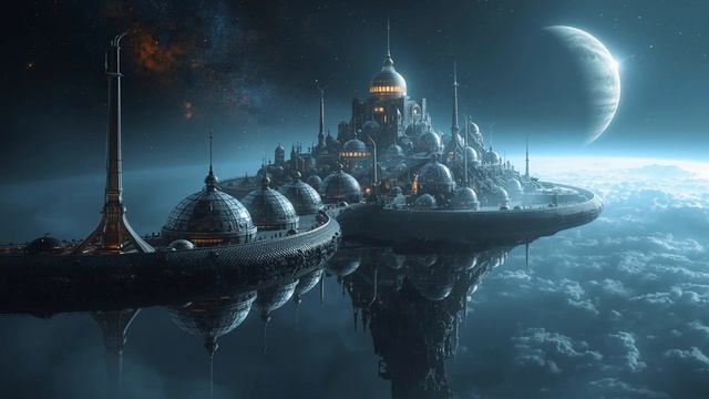 Serpent Spine City 🐍 2 Hour Mystical Ambience  Glass Domes & Nebula Backdrop  Atmospheric Stillness