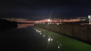 Теплоход А.С.Попов. Прохождение шлюза Чебоксарского водохранилища