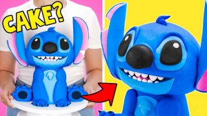 Как сделать торт в форме Стич! 💙 Милейший и пушистый рецепт десерта