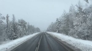 Месячная норма снега образовала пробку на Байкале! Кое как добрался до Иркутска!!!