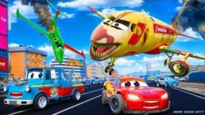 ЗАРАЖЕННОЕ НЕБО: Пожиратель самолетов атакует, а Воздушный Маккуин бросается спасать город в эпическ