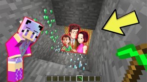 КОПАЛА ШАХТУ И НАШЛА СЕМЬЯ ДИМ ДИМЫЧ ИЗ ФИКСИКИ В МАЙНКРАФТ   НУБИК В MINECRAFT ТРОЛЛИНГ МУЛЬТИК