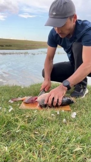 Поймал, пожарил и поел.🎣👍