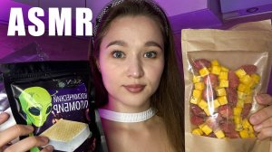 АСМР итинг сублимированных ягод, фруктов и мороженого