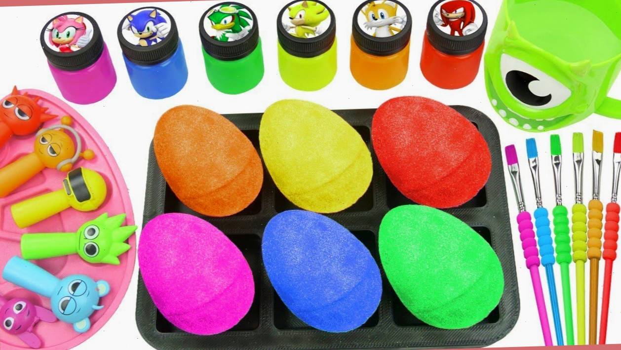 Мультики для малышей. Яркие яички - слаймы своими руками. Мультики для детей смотреть онлайн смотреть онлайн