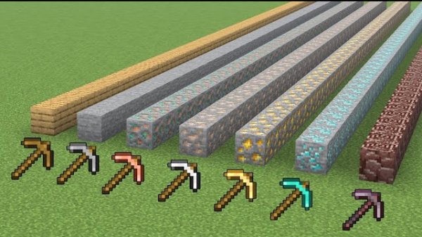 КАКАЯ КИРКА САМАЯ ЛУЧШАЯ В МАЙНКРАФТЕ, ЭКСПЕРИМЕНТЫ