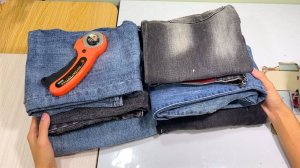 Не выбрасывайте старые джинсы. Как сшить лоскутное одеяло из джинсов. Выкройка лоскутного одеяла из