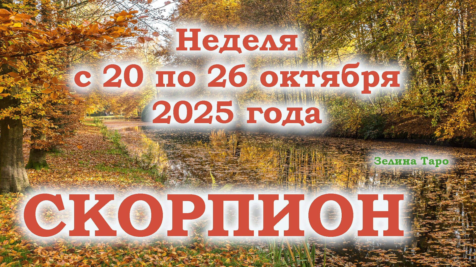 СКОРПИОН | ТАРО прогноз на неделю с 20 по 26 октября 2025 года смотреть онлайн