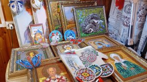 Готовые работы, вышитые бисером. 1 часть