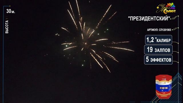 Салют "Президентский" 1.2"х19, арт. СП1201903 смотреть онлайн