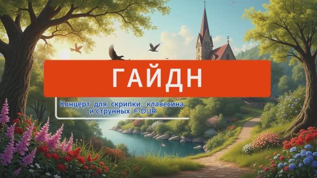 Гайдн. Концерт для скрипки, клавесина и струнных F-DUR. смотреть онлайн