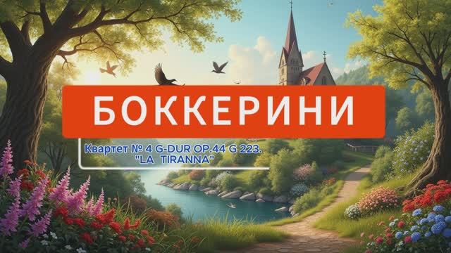 Боккерини. Квартет № 4 G-DUR OP.44 G 223. "LA TIRANNA". смотреть онлайн