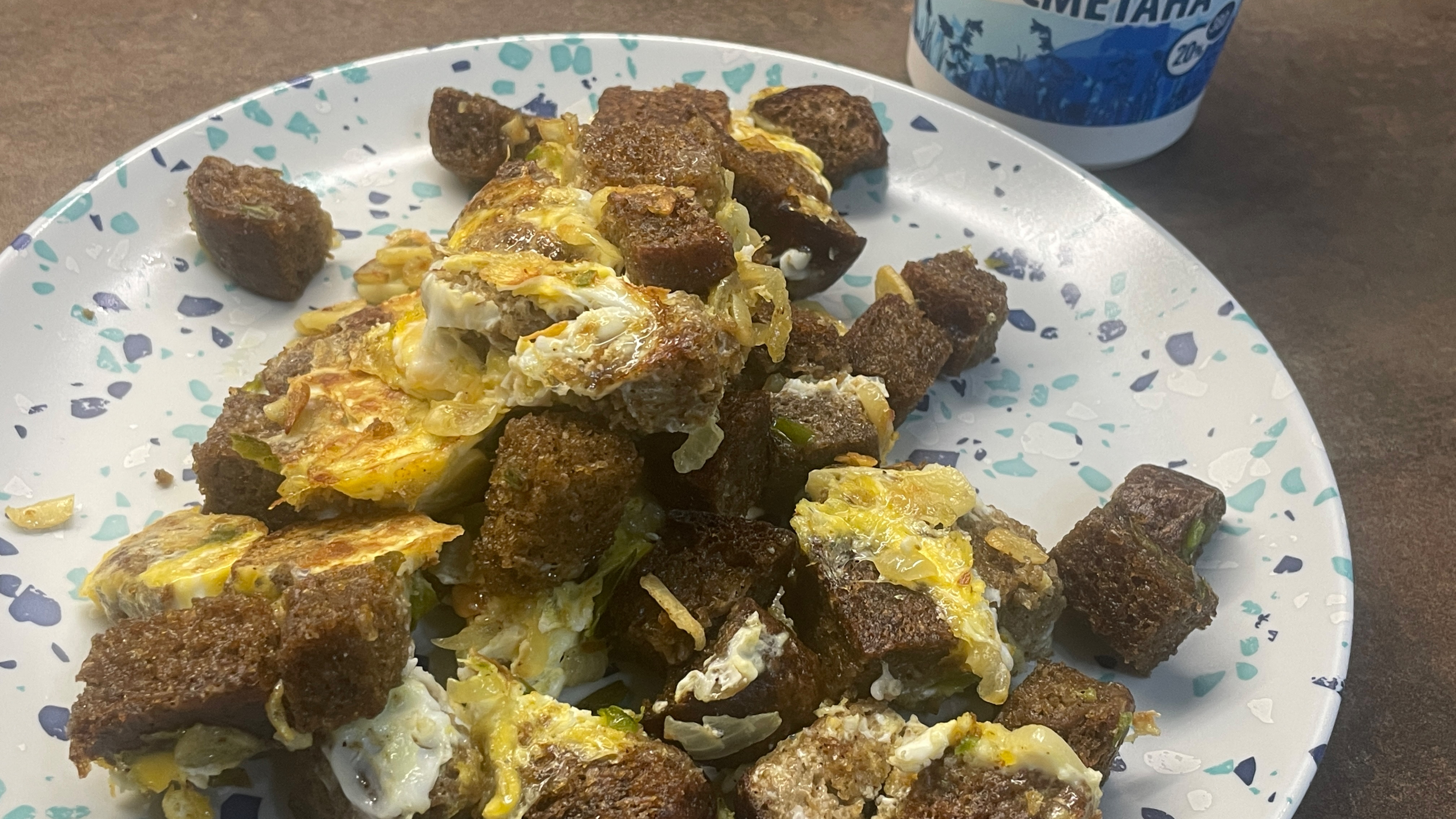 Рецепт очень вкусного и быстрого завтрака.