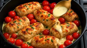 Праздничные куриные рулетики. ВСЕГДА УДАЧНЫЙ вариант ГОРЯЧЕГО блюда! КУРИНЫЕ РУЛЕТИКИ