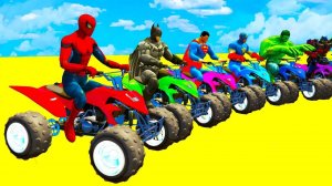 Мультики для детей. Супергерои и квадрациклы для детей. Мультфильмы для детей. Песенки для малышей.