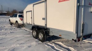 Прицеп для перевозки автомобилей. Фургон. Спортивные авто #курганскиеприцепы #автоспорт #гоночные