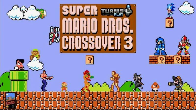 Игра Супер Марио Кроссовер - это увлекательное приключение, в котором встречаются герои из разных вс смотреть онлайн