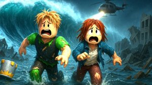 ПОБЕГ от ЦУНАМИ в Роблокс! Папа и ПОДРУГА скорость +1 каждую секунду чтоб сбежать от цунами!