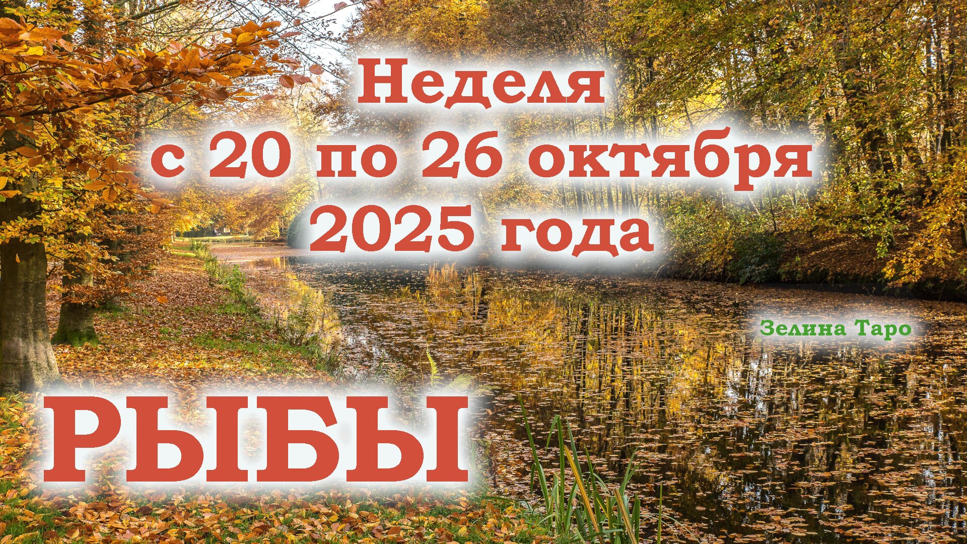 РЫБЫ | ТАРО прогноз на неделю с 20 по 26 октября 2025 года смотреть онлайн