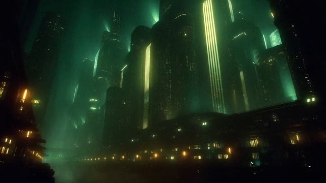 Ambient Blade Runner Flow ｜ Calming Cyberpunk City Ambience w⧸ Rain for Focus & Sleep ｜ ＂STRATA＂ смотреть онлайн