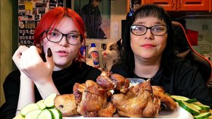 Мукбанг | Шашлыки из свинины | Обжор Асмр