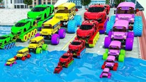 Автобус-монстр ПРОТИВ спортивного автомобиля-монстра | 🚒 АВТОМОБИЛИ и МОТОЦИКЛЫ с ГРУЗОВИКОМ-МОНСТР