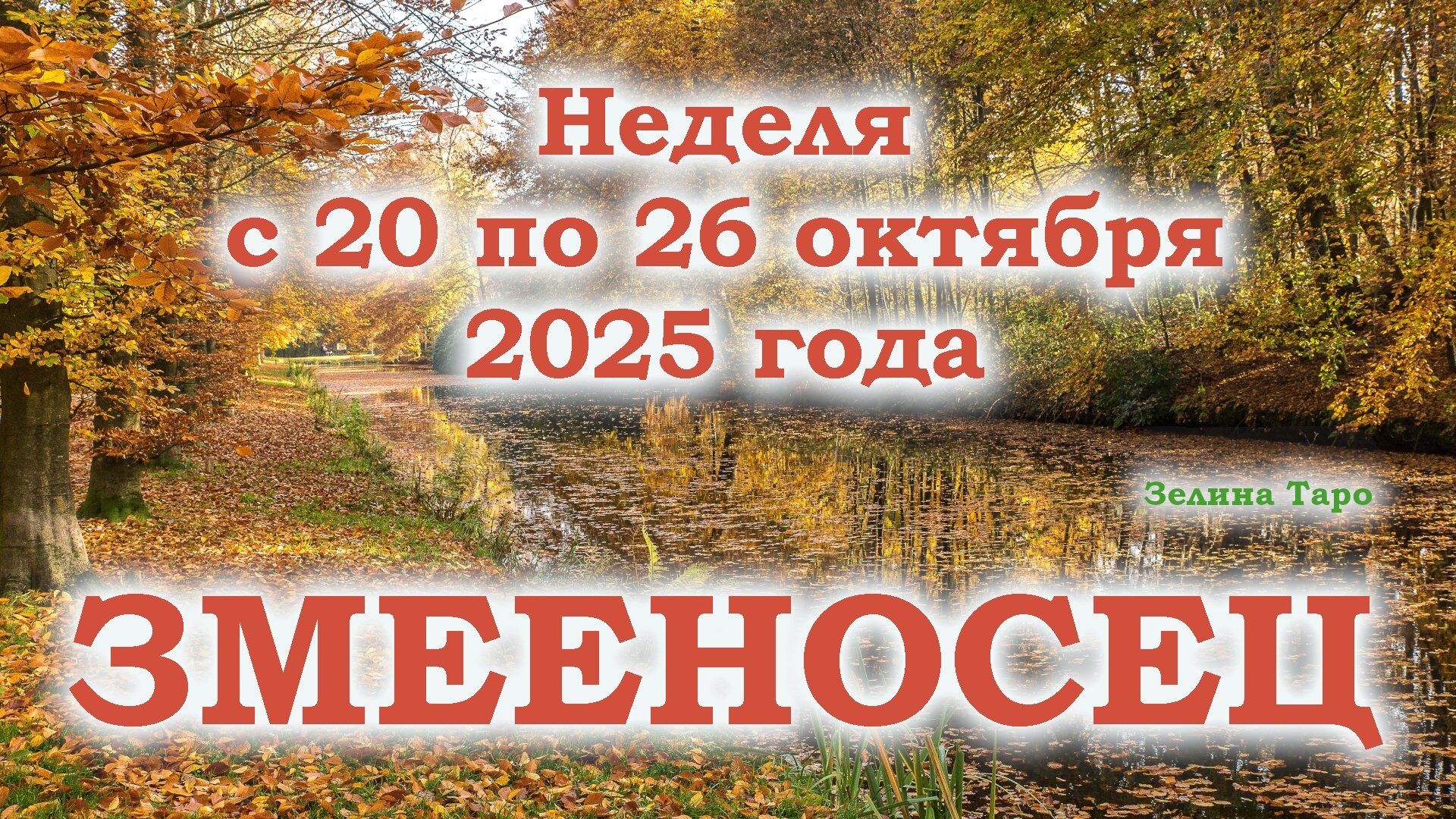 ЗМЕЕНОСЕЦ | ТАРО прогноз на неделю с 20 по 26 октября 2025 года смотреть онлайн