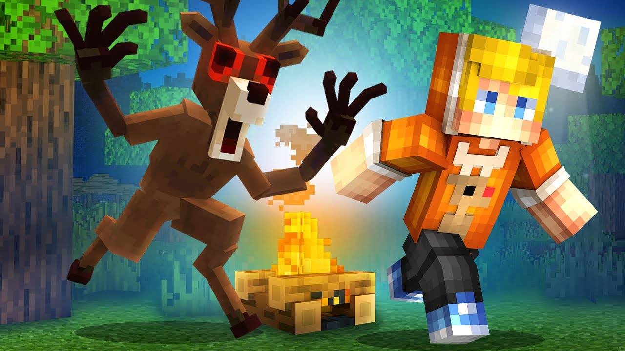 Я Выжил 1000 НОЧЕЙ в НОВОМ ОБНОВЛЕНИИ 99 НОЧЕЙ В ЛЕСУ из Роблокс в Майнкрафт... смотреть онлайн