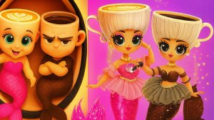 Балерина Капучино и Эспрессона Сеньора русалки! Поделки для кукол ЛОЛ ОМГ!