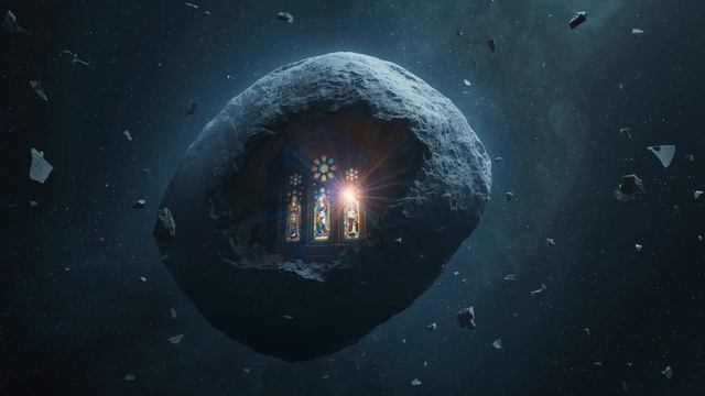 Asteroid Cathedral 🌠 2 Hour Dreamlike Ambience  Stained Glass Stars & Pulsar Heart  Luminous