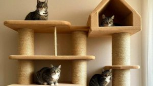 Кошачий комплекс своими руками- очень дешево.
