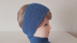 Узкий Французский ШАРФИК красивым двухсторонним узором.