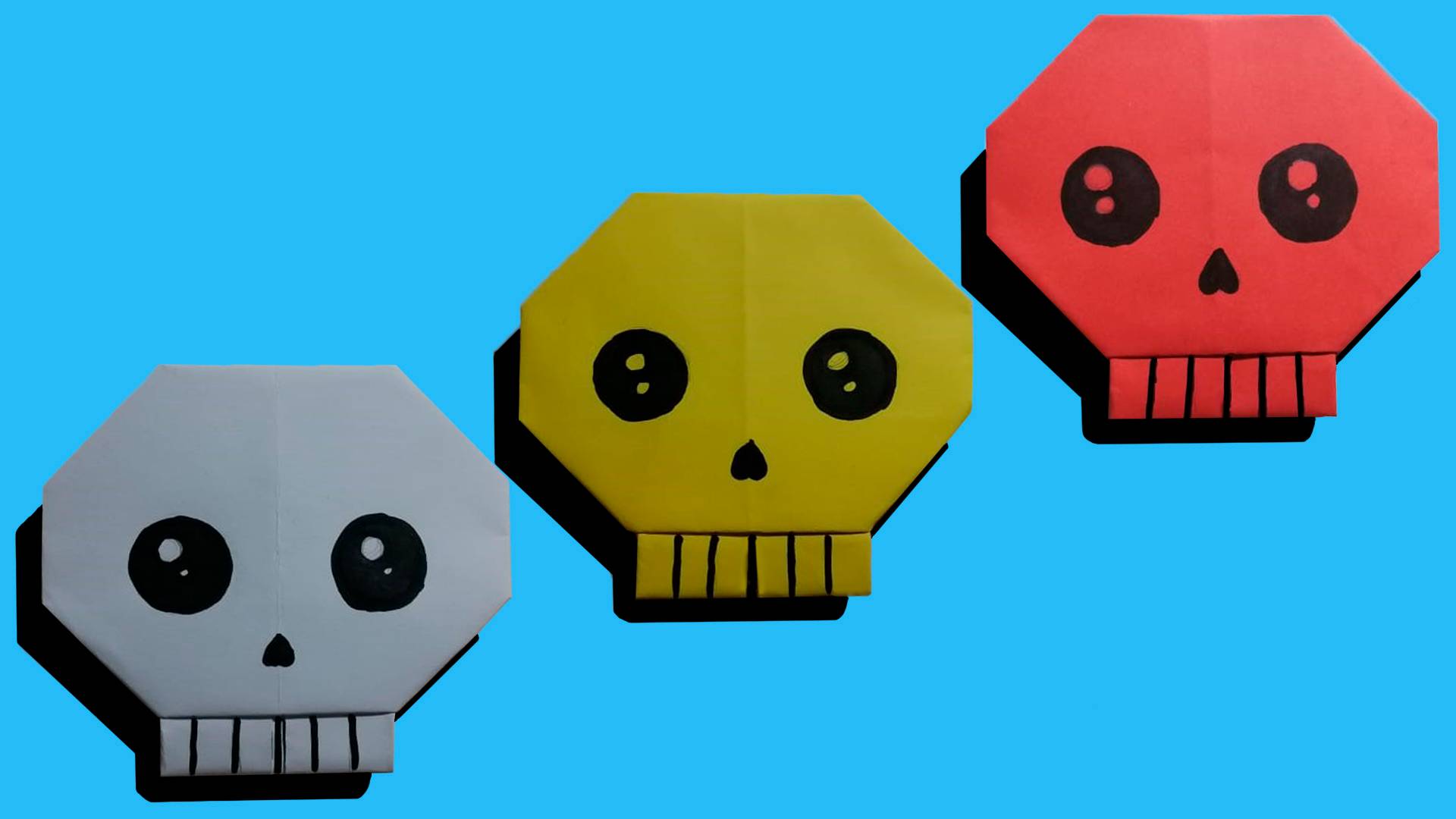 Как сделать череп из бумаги. Череп из бумаги к Хэллоуину. Поделка на хэллоуин смотреть онлайн