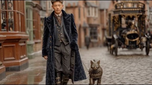 STEAMPUNK MYSTICAL ANIMALS- AI Art Video, Short Film, Futuristic Victorian Steampunk Creatures, 4K