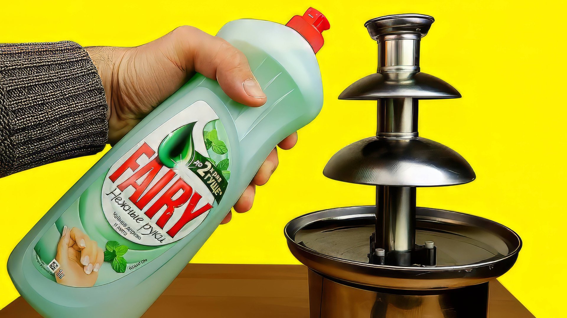 Шоколадный фонтан из ФЭРИ, Жидкого мыла и Манной каши! смотреть онлайн