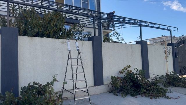 Делаем навес своими руками из поликарбоната смотреть онлайн