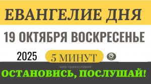 19 октября воскресенье Евангелие дня 2025 с толкованием #евангелие (5 минут)