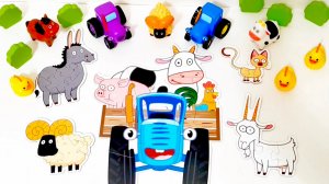 Пазл 🧩 Синий Трактор 🚜 видео для детей