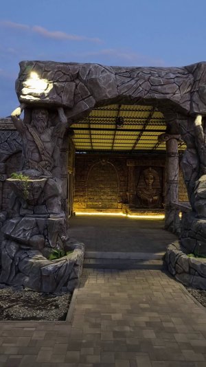 дом усадьба  оформление  . скульптуры  из  арт бетона.  мастер  Коля.  Ставропольский  Край.