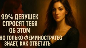 99% девушек спросят тебя об этом и только феминостратег знает что ответить