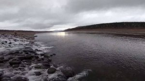 Рыбалка на новой лодке. Ловля хариуса на реке Нижняя Тунгуска. Часть 1-я.