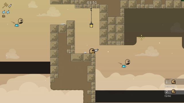 прохождение уровня DDNET под смешариков