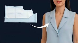 Выкройка и пошив цельнокроеного воротника с подбортом